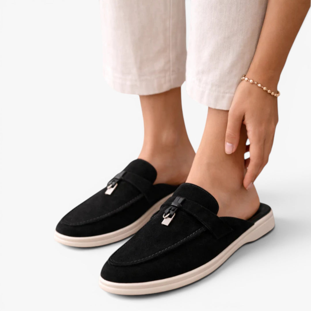 Women's Chic Suede Slip-On Mule Loafers