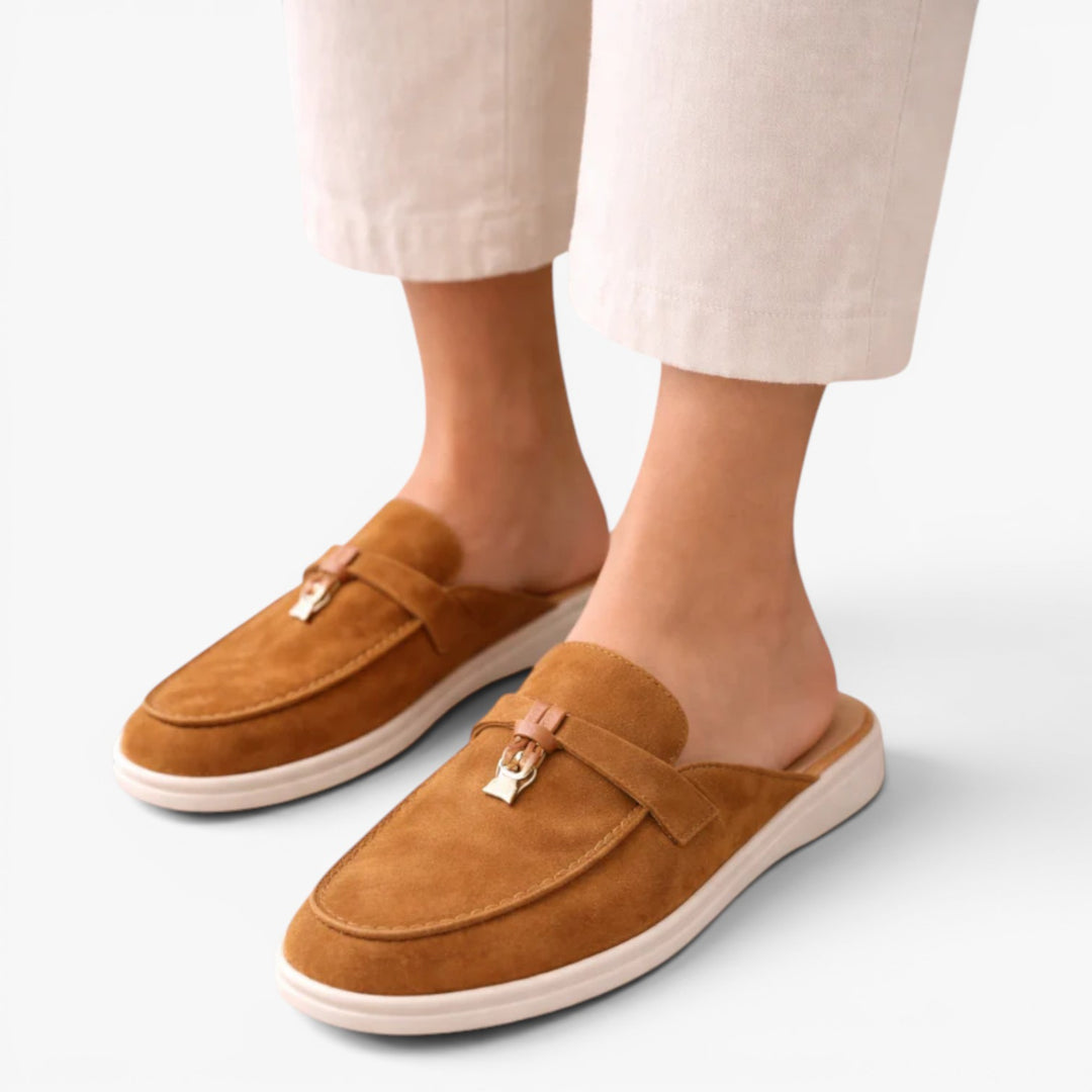 Women's Chic Suede Slip-On Mule Loafers