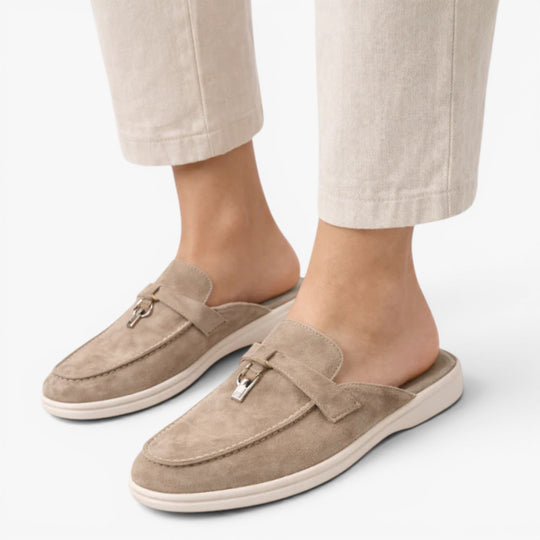 Women's Chic Suede Slip-On Mule Loafers