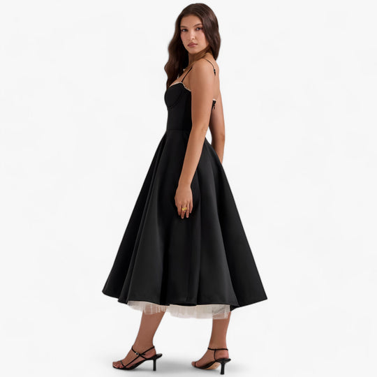 Women's Romantic Corset Midi Occasion Dress