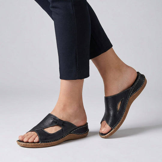 Women's Cutout Slip-On Comfort Sandals