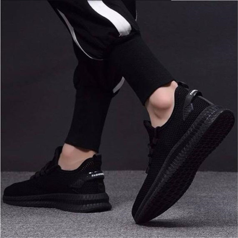 Men's Breathable Mesh Lace-Up Sneakers
