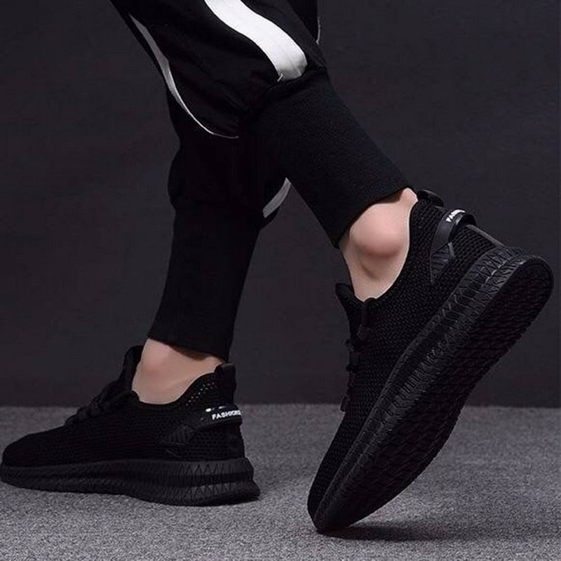 Men's Breathable Mesh Lace-Up Sneakers