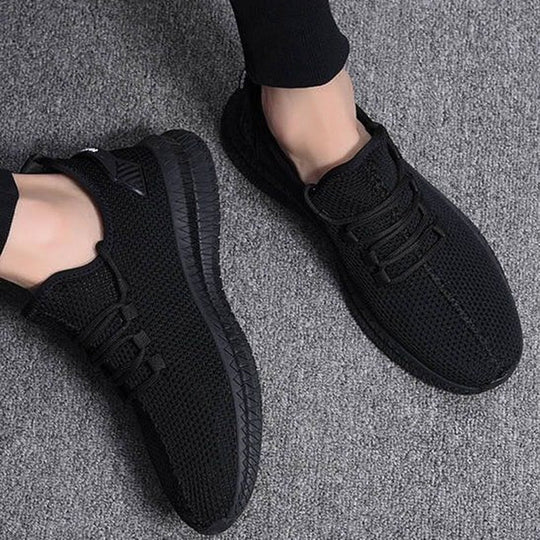 Men's Breathable Mesh Lace-Up Sneakers