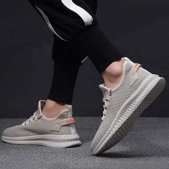 Men's Breathable Mesh Lace-Up Sneakers