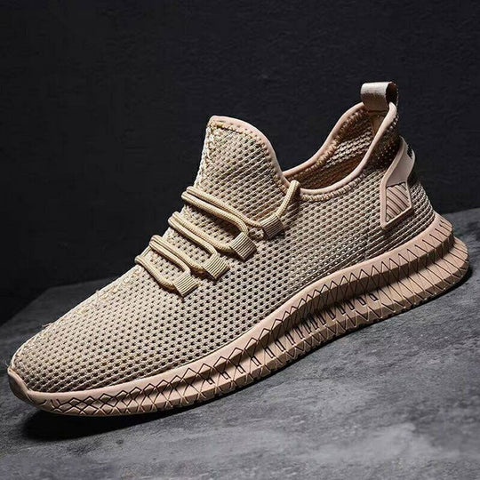 Men's Breathable Mesh Lace-Up Sneakers