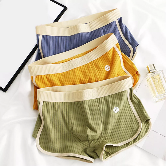 Men's Ribbed Low Rise Boxer Briefs