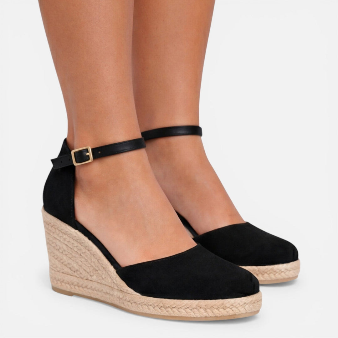 Women's Ankle Strap Espadrille Wedge Sandals