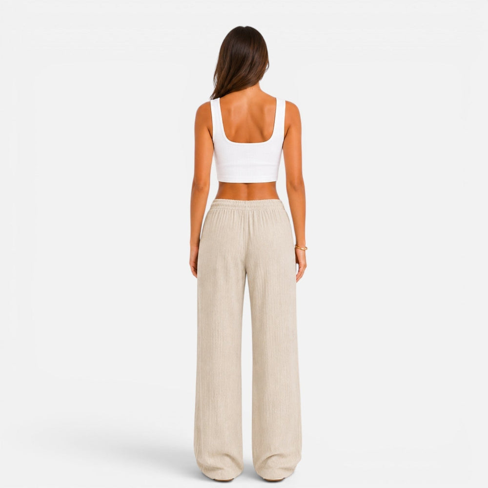 Women's Drawstring Wide Leg Lounge Pants
