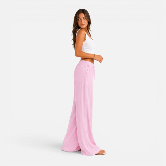 Women's Drawstring Wide Leg Lounge Pants