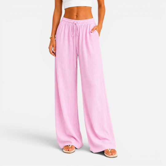 Women's Drawstring Wide Leg Lounge Pants