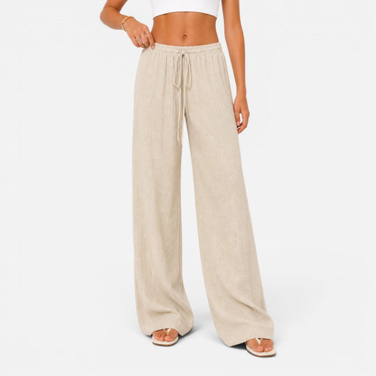 Women's Drawstring Wide Leg Lounge Pants
