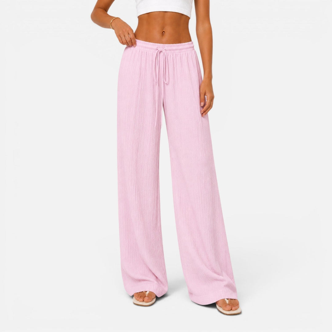 Women's Drawstring Wide Leg Lounge Pants